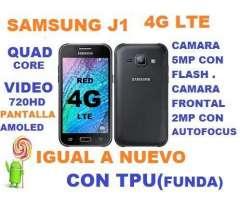 VENDO IGUAL A NUEVO SAMSUNG J1 4G LTE CAMARA 5M CON FLASH Y FRONTAL 2M CON AUTOFOCUS,QUAD CORE,VIDEO