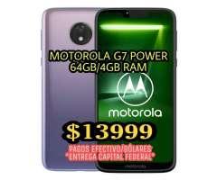 MOTOROLA G7 POWER 64GB&#x2f;4GB RAM CAJA CERRADA - SOLO EFECTIVO - ENTREGA CAP FEDERAL