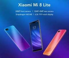 Xiaomi Mi8 Lite 64GB 128gb Ram 6gb &#x2a;NUEVOS &#x2a;ENVIO GRATIS &#x2a;LIBRES &#x2a;GTIA