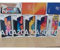 VENDO CELULARES SAMSUNG A10 A20 A30 A50 MOTOROLA XIOAMI NOTE 7 NUEVOS LIBERADOS ACEPTO TARJETAS...